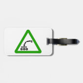 Robot Crossing Warning Sign ラゲッジタグ (裏面横)