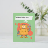 Robot Custom message ポストカード (スタンド正面)