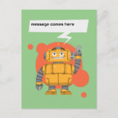 Robot Custom message ポストカード (正面)
