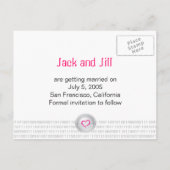 Robot Love日付の保存 案内ポストカード (裏面)