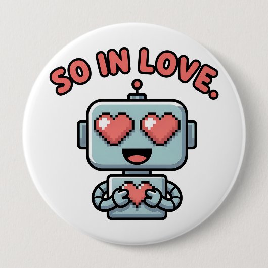 Robot Love, 缶バッジ (正面)