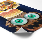 Robot mind blown Clockwork Steampunk print poster ポスター (角)