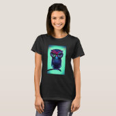 Robot Owl   Cute Cybernetic Science Fiction Owl Tシャツ (正面フル)