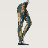 Robot Pattern Leggings – Gift for Young Tech Fans レギンス (右)