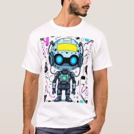 Robot Print Tシャツ