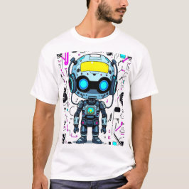 Robot Print Tシャツ