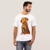 Robot Retriever � Futuristic Mecha Dog Tシャツ (正面フル)
