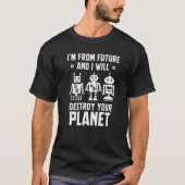 Robot Robotic Robotics Engineer Artifical Intellig Tシャツ (正面)