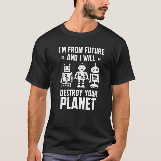 Robot Robotic Robotics Engineer Artifical Intellig Tシャツ (正面)