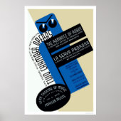 Robot Romance New York 1938 WPA ポスター (正面)