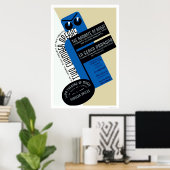 Robot Romance New York 1938 WPA ポスター (ホームオフィス)