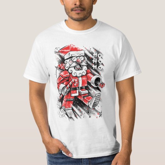 Robot Santa Claus Tシャツ (正面)