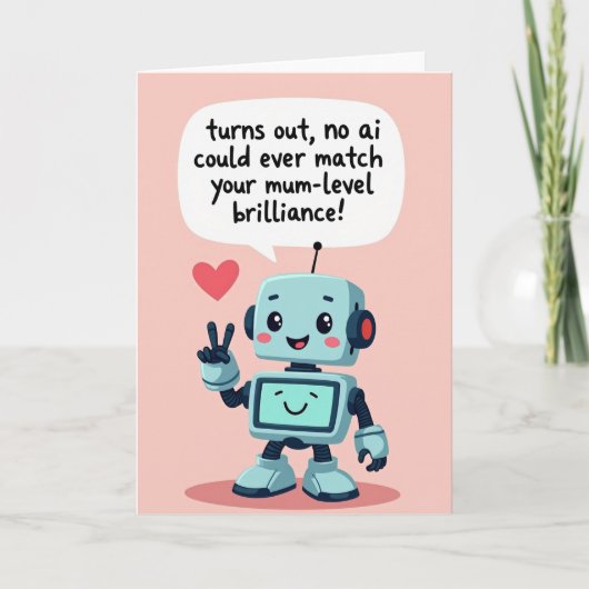 Robot Sweet Mothers Day Card カード (正面)
