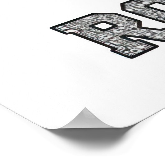 Robot Text ポスター (角)