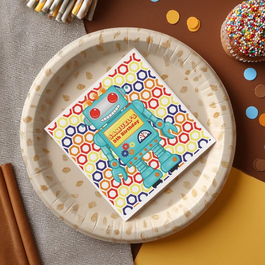 Robot Themed Party スタンダードカクテルナプキン