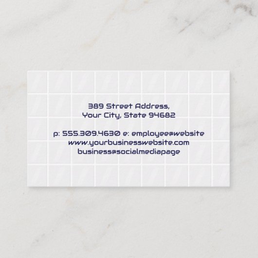 Robot Vacuuming | Cleaning Services 名刺 (裏面)