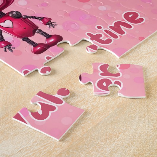 Robot Valentine's Day Puzzle  ジグソーパズル (側面)