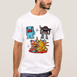 robot_vs_monsterblue tシャツ