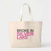 ROBOTANISTSの"銀製湖で"の買い物袋壊れました ラージトートバッグ (正面)