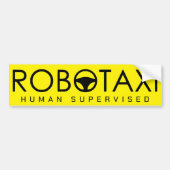 Robotaxiドライバー「イエローキャブ」監修版 バンパーステッカー (正面)