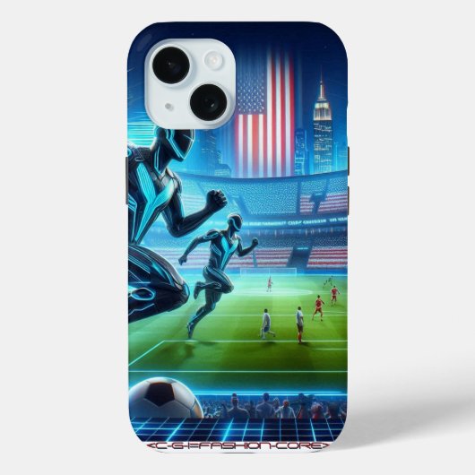 robotic soccer on an Iphone case!  Case-Mate iPhoneケース (裏面)