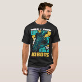 Robotics Engineer Software Building Robots Tシャツ (正面フル)