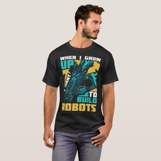 Robotics Engineer Software Building Robots Tシャツ (正面フル)