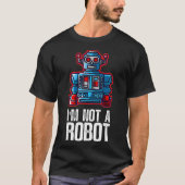 Robotics Engineering Robot Nerd Droids AI VR Data  Tシャツ (正面)