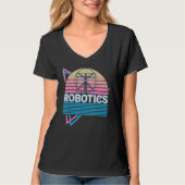 Robotics Robots Retro Tシャツ (正面)