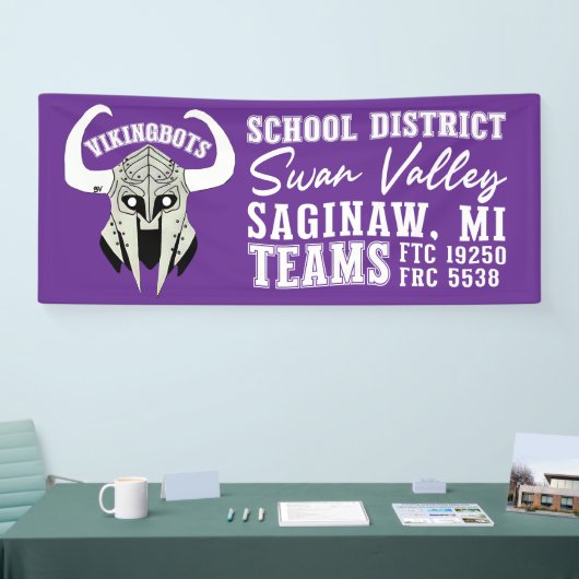 Robotics Team Banner  横断幕 (トレードショー)