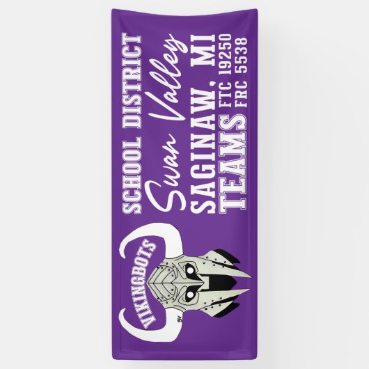 Robotics Team Banner  横断幕 (縦)