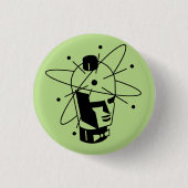 Robotronの真空管Pin 缶バッジ (正面)