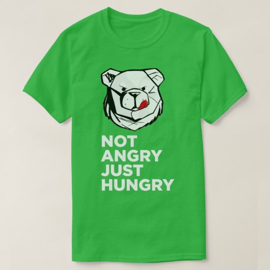 ROBUST単に怒空腹の白いクラシックTシャツ Tシャツ (デザイン正面)