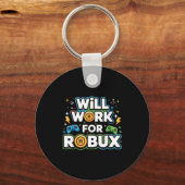 RobuxはRobuxの子供たち、若者、男の子、女の子には効きません キーホルダー (正面)