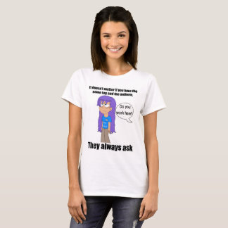 Robynここで働いてるシャツ(女) Tシャツ