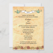 Robyn & Owenの場合：ロックアンドロール結婚ズ(バラ) 招待状 (裏面)