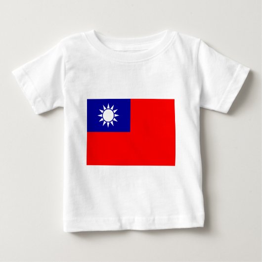 ROC台湾-台湾の旗-中華民國國旗-青天白日滿地紅 ベビーTシャツ (正面)