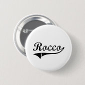 Roccoのクラシックなスタイルの名前 缶バッジ (正面&裏面)
