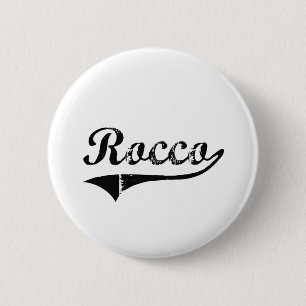 Roccoのクラシックなスタイルの名前 缶バッジ