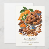 Roccocò – Vintage Italian Dessert 招待状 (正面/裏面)