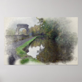 Rochdale Canal Sagar Richards Arch ポスター