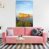 Rocher Perce (Perce Rock)、ケベック、カナダ。 キャンバスプリント (インサイチュ (リビング))