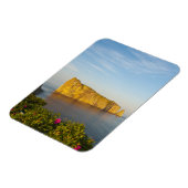 Rocher Perce (Perce Rock)、ケベック、カナダ。 マグネット (左側)
