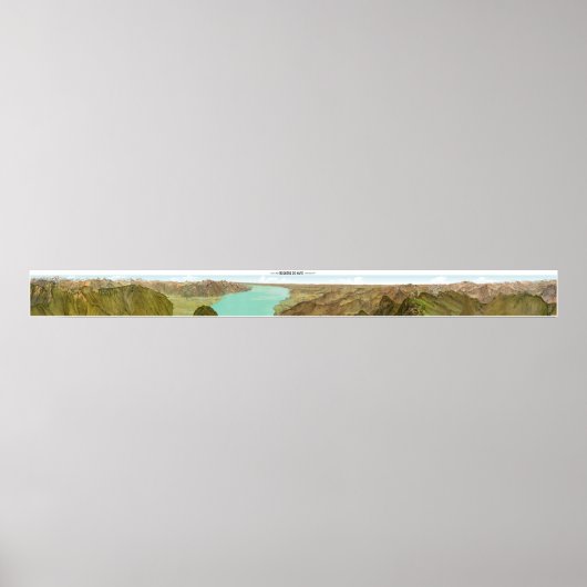 ROCHERS-DE-NAYE Swiss Alps Panorama 360° Poster ポスター (正面)