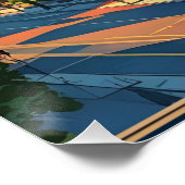 Rochester City Skyline New York USA ポスター (コーナー)