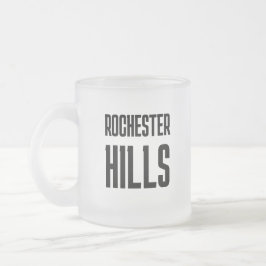 Rochester Hills Michigan Printed Coffee Mug フロストグラスマグカップ