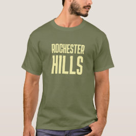 Rochester Hills Michigan Printed T-Shirt Tシャツ