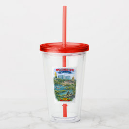 Rochester MN Minnesota Landmarks Acrylic Tumbler アクリルタンブラー