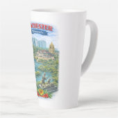 Rochester MN Minnesota Landmarks Latte Mug カフェラテマグ (右アングル)