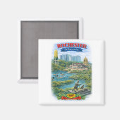 Rochester MN Minnesota Landmarks Magnet マグネット (正面/裏面)